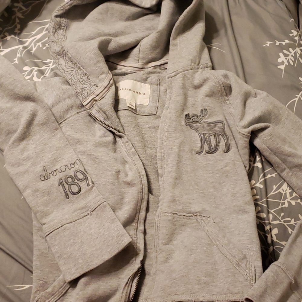 Abercrombie girls zip up hoodie